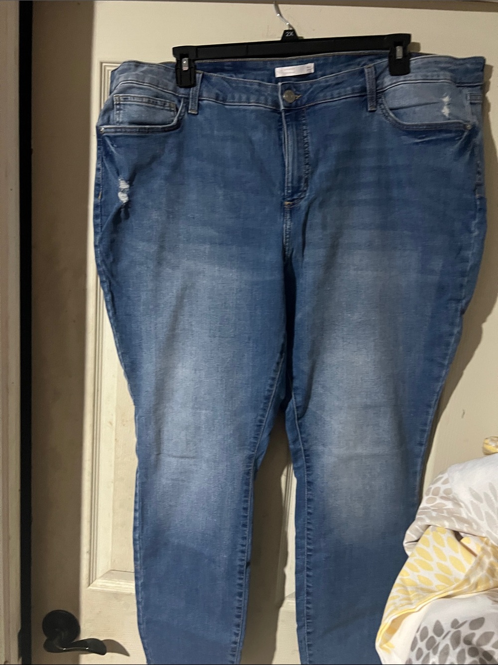 LC Lauren Conrad Faded Distressed Skinny Jeans - Medium Blue